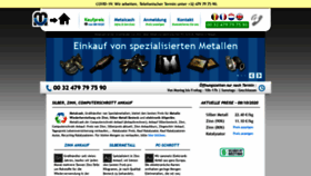 What Metallcash.de website looked like in 2020 (3 years ago)