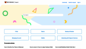 What Metamask.zendesk.com website looked like in 2020 (4 years ago)