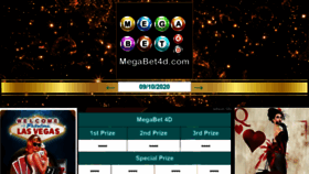 What Megabet4d.com website looked like in 2020 (3 years ago)