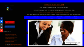 What Mommyjobsonline.com website looked like in 2020 (3 years ago)