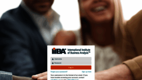 What My.iiba.org website looked like in 2020 (3 years ago)