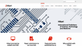 What M-hikari.com website looked like in 2020 (3 years ago)