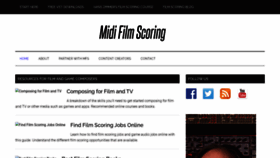 What Midifilmscoring.com website looked like in 2020 (3 years ago)