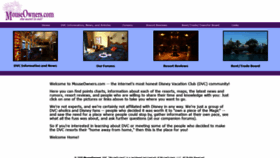 What Mouseowners.com website looked like in 2020 (3 years ago)