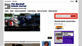 What Marshallislandsjournal.com website looked like in 2020 (3 years ago)