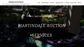What Martindaleauction.com website looked like in 2020 (3 years ago)