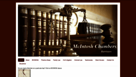 What Mcintoshchambers.com.au website looked like in 2020 (3 years ago)