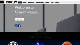 What Maxoutglobal.com website looked like in 2020 (3 years ago)