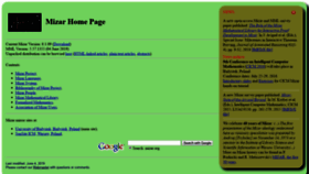 What Mizar.org website looked like in 2020 (3 years ago)