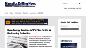 What Marcellusdrilling.com website looked like in 2020 (3 years ago)