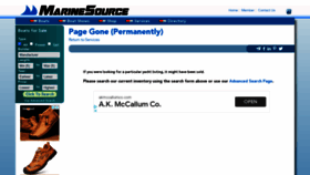 What Marinesource.com website looked like in 2020 (3 years ago)