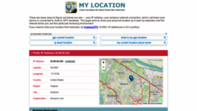 What Mylocation.org website looked like in 2020 (3 years ago)