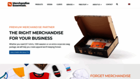 What Merchandise-essentials.com website looked like in 2020 (3 years ago)