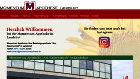 What Momentumapotheken.de website looked like in 2020 (3 years ago)
