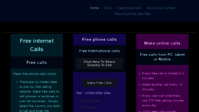 What Makefreecallsonline.com website looked like in 2020 (3 years ago)