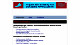 What Meta-synthesis.com website looked like in 2020 (4 years ago)