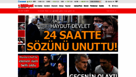 What Milliyet.com website looked like in 2020 (3 years ago)