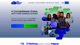 What Meucontadoronline.com.br website looked like in 2020 (3 years ago)