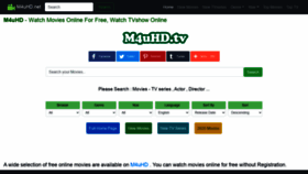 What M4uhd.tv website looked like in 2020 (3 years ago)