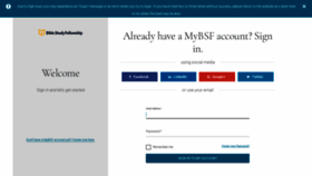 What Mybsf.org website looked like in 2020 (3 years ago)