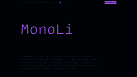What Monolisa.dev website looked like in 2020 (3 years ago)
