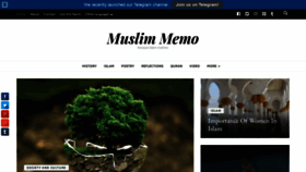 What Muslimmemo.com website looked like in 2020 (3 years ago)