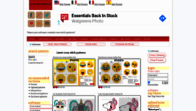 What My-cross-stitch-patterns.com website looked like in 2020 (3 years ago)
