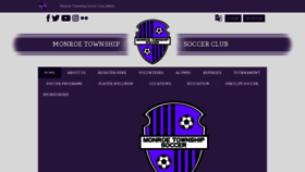 What Monroesoccer.com website looked like in 2020 (3 years ago)