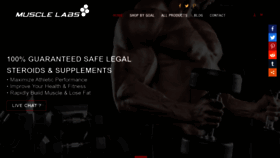 What Musclelabsusa.com website looked like in 2020 (3 years ago)