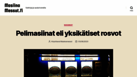 What Masiinamessut.fi website looked like in 2020 (3 years ago)