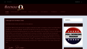 What Menominee.us website looked like in 2020 (3 years ago)