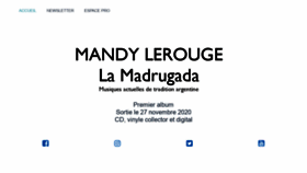 What Mandylerouge.com website looked like in 2020 (3 years ago)
