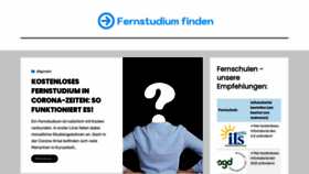 What Mein-fernstudium.de website looked like in 2020 (3 years ago)