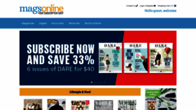 What Magsonline.com.au website looked like in 2020 (3 years ago)