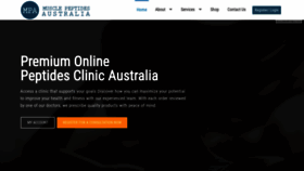 What Musclepeptidesaustralia.com.au website looked like in 2020 (3 years ago)