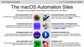 What Macosxautomation.com website looked like in 2020 (3 years ago)