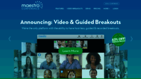 What Maestroconference.com website looked like in 2020 (3 years ago)