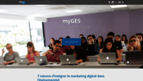 What Myges.fr website looked like in 2020 (3 years ago)