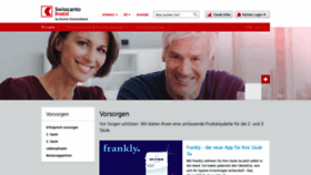 What Meine-vorsorge.ch website looked like in 2020 (3 years ago)