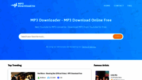 What Mp3download.to website looked like in 2020 (3 years ago)