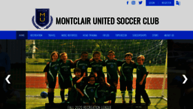 What Montclairsoccer.com website looked like in 2020 (3 years ago)