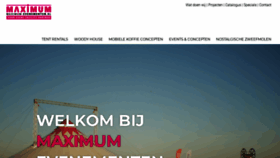 What Maximum-evenementen.nl website looked like in 2020 (3 years ago)