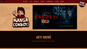 What Mangacowboy.hu website looked like in 2020 (3 years ago)