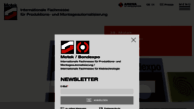 What Motek-messe.de website looked like in 2020 (3 years ago)