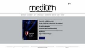 What Mediummagazin.de website looked like in 2020 (3 years ago)