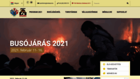 What Mohacsibusojaras.hu website looked like in 2020 (3 years ago)