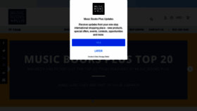 What Musicbooksplus.com website looked like in 2020 (3 years ago)