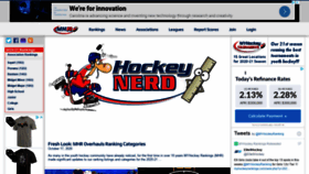 What Mnhockeyrankings.com website looked like in 2020 (3 years ago)