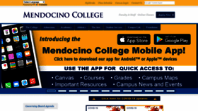 What Mendocino.edu website looked like in 2020 (3 years ago)