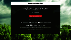 What Mykeystoparis.com website looked like in 2020 (3 years ago)